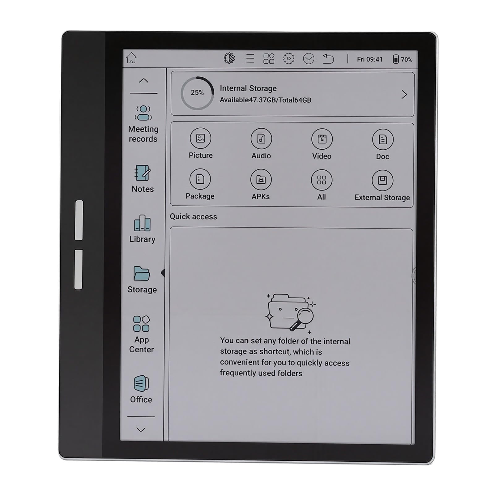 Tablette Ereader Couleur 7 Pouces pour 14, écran Couleur 150PPI, 4 Go 64 Go, Tablette Epaper pour Prise de Notes avec Support de Stylet