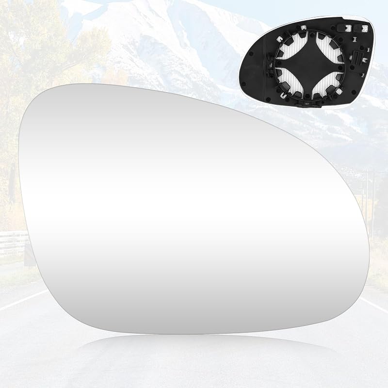 Vidro de espelho retrovisor direito aquecido Youxmoto convexo para VW R32, EOS, GTI, Rabbit, Jetta e Passat – 1 unidade