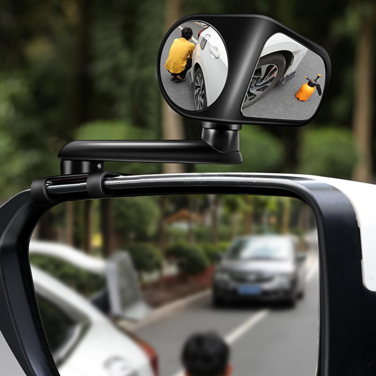 COSMEVIVI Blind Spot Mirror for Car Universal Fitment Rotatable Rearview Mirror for Safe Driving