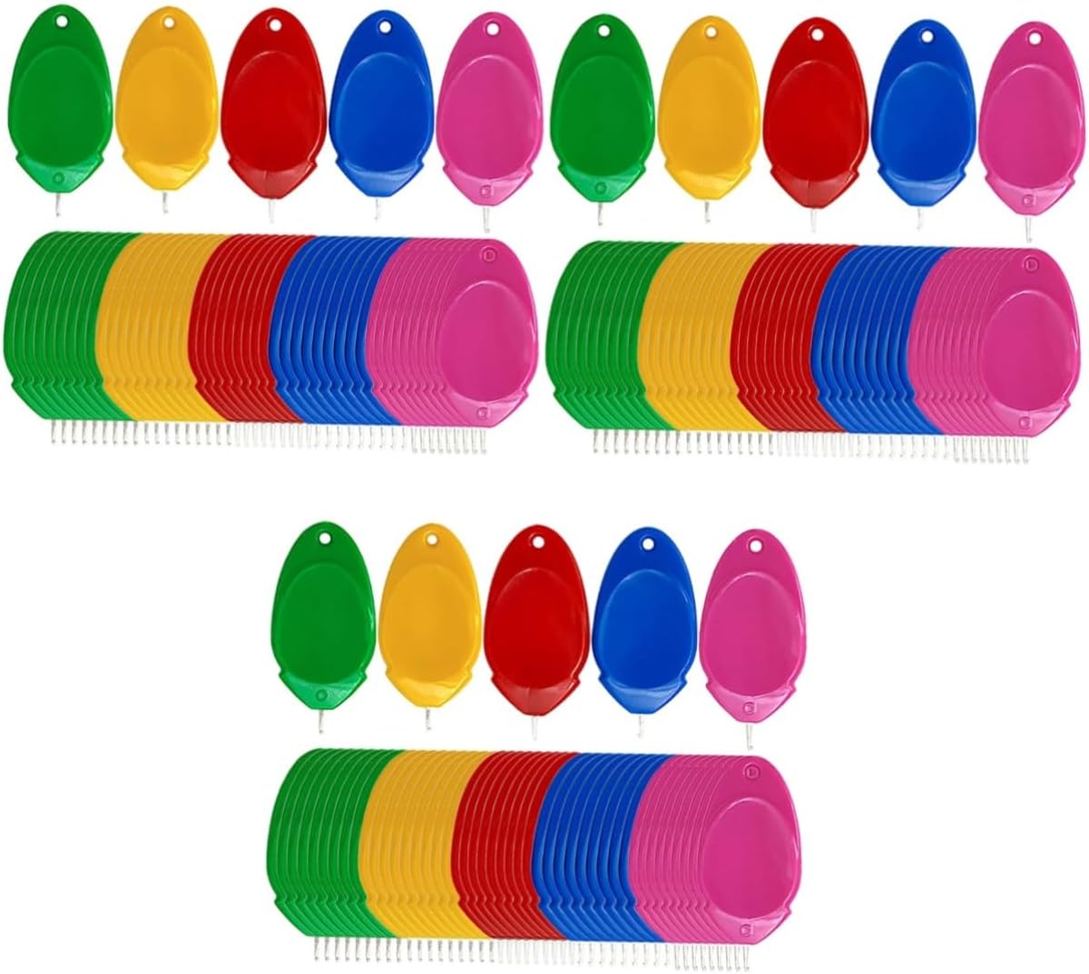STOBOK 150pcs Needle Threaders for Sewing Machines Easy to Use Portable Threading Tools for Beading and Sewing Projects Multi-Color for Various Needle