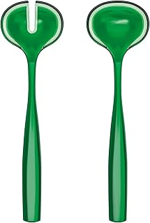 Guzzini Dolcevita Salad Server Bio-Based Plastic Emerald Green Serving Set (2 Pieces) serveware Modern Durable