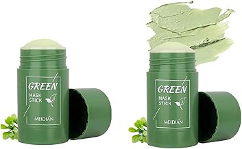 Green Mask Stick,Green Mask for Deep Cleaning,Tea Purifying Clay Mask,Solid Deep Cleansing Mask,Green Dot Black Stick Mask,Green Tea Bar Cleansing Mask
