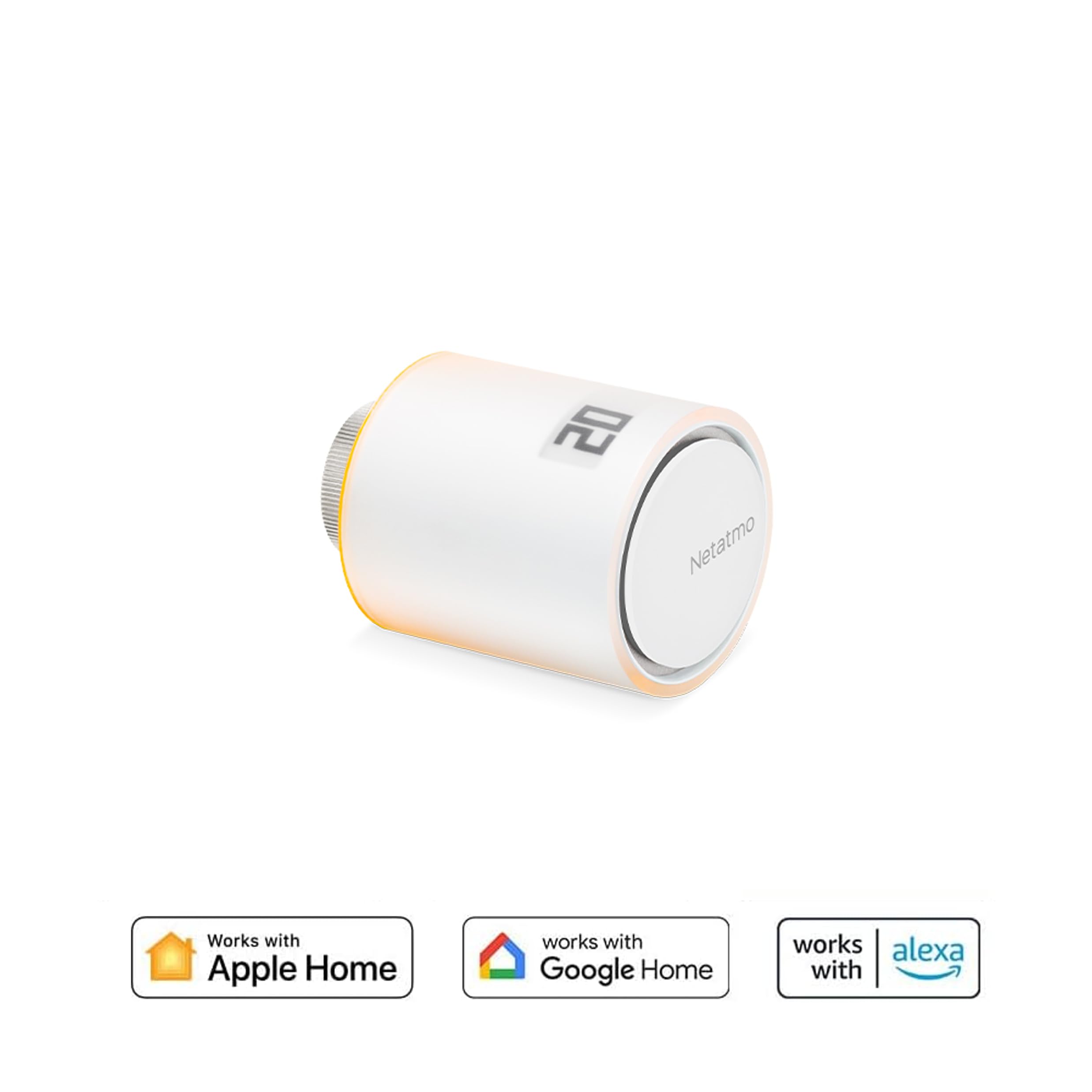 Netatmo Valvola Termostatica WiFi, Controllo Remoto, Risparmio Energetico, Accessorio per Termostati Intelligenti, Compatibile con Alexa e HomeKit, Installazione Facile, NAV-AMZ