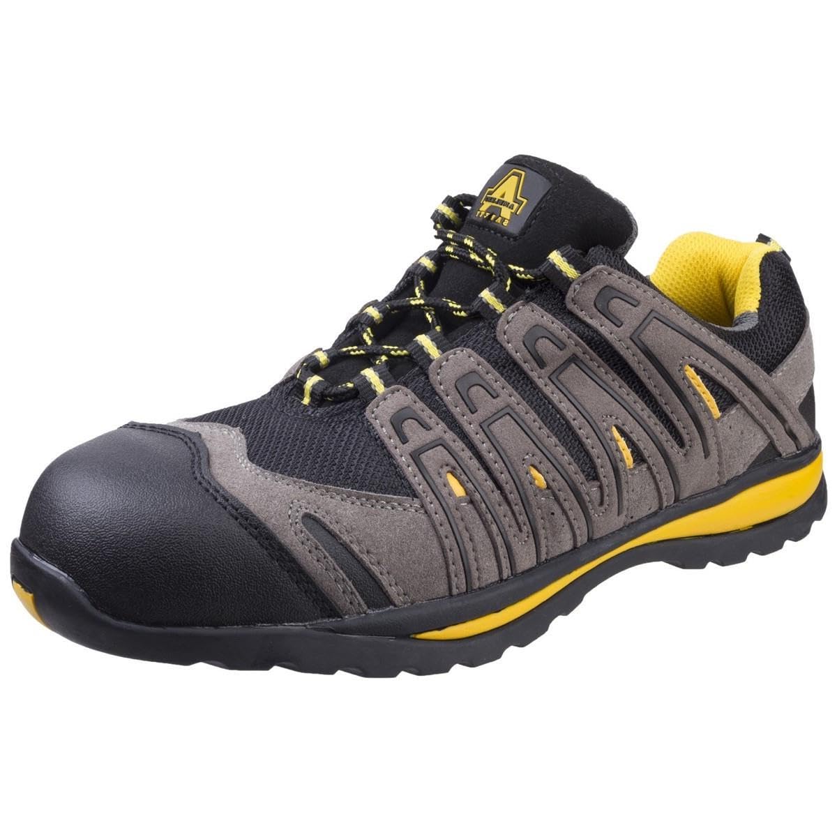 Amblers Safety Mens FS42C Metal Free Lace Up Safety Trainer Black Size UK 4 EU 37