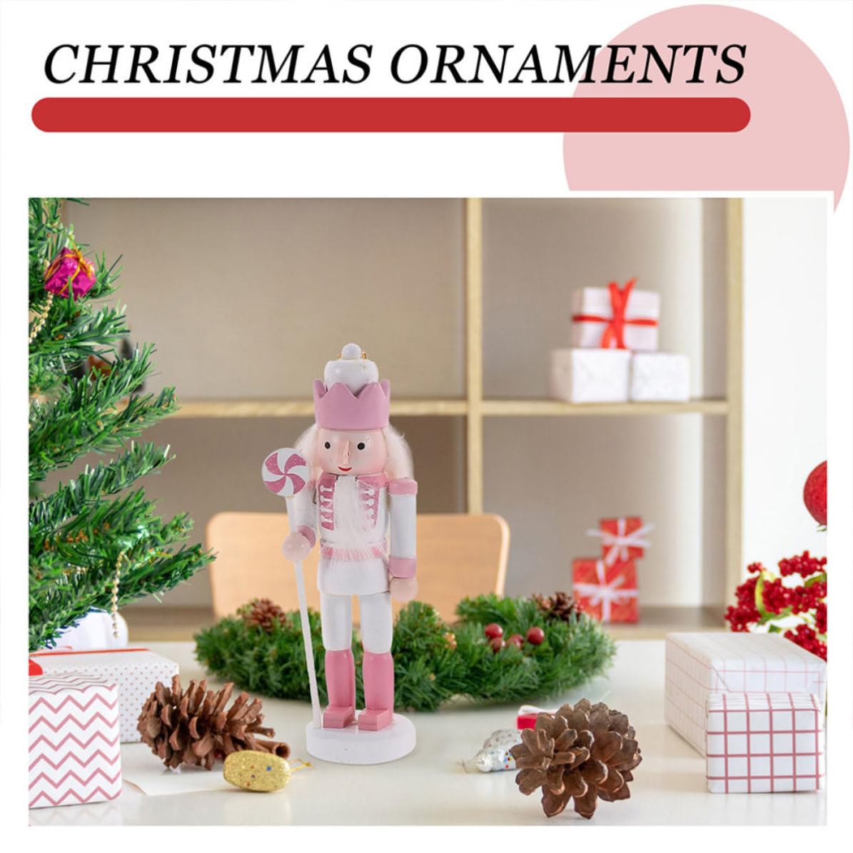 minkissy 10 Unidades Madera para Colgar Diseño Adorable, Adorno Navideño para Árbol en Casa o Cafetería, de Navidad y Hermosa