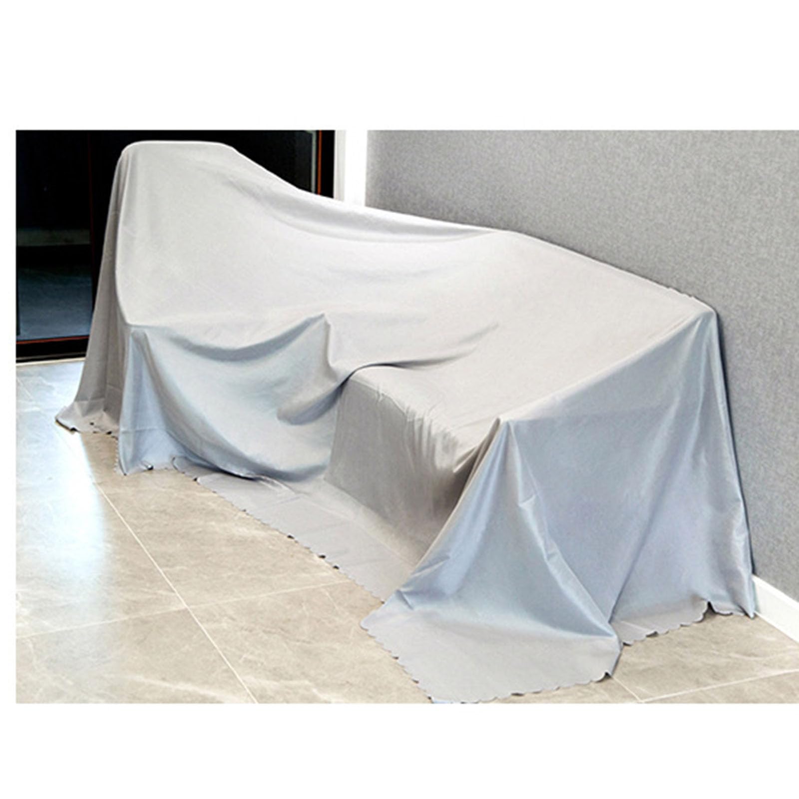 Osłona przeciwpyłowa do mebli z lekkiej i oddychającej tkaniny poliestrowej, wszechstronna ochrona przeciwpyłowa do łóżka, sofy (rozmiar: 600 x 350 cm/236 cali x 138 cali, kolor