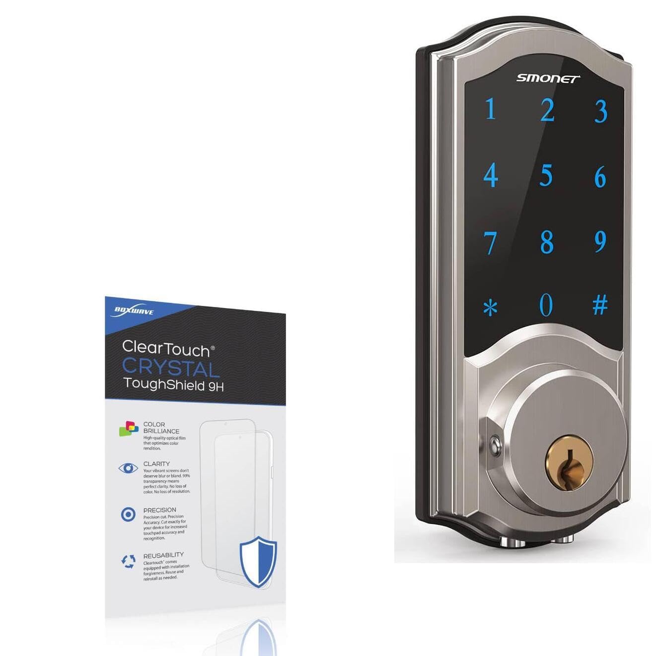 BoxWave Screen Protector Compatible with Smonet A1-SB - ClearTouch Crystal ToughShield 9H (2-Pack), Clear 9H Tough Flexible Film Screen Protector