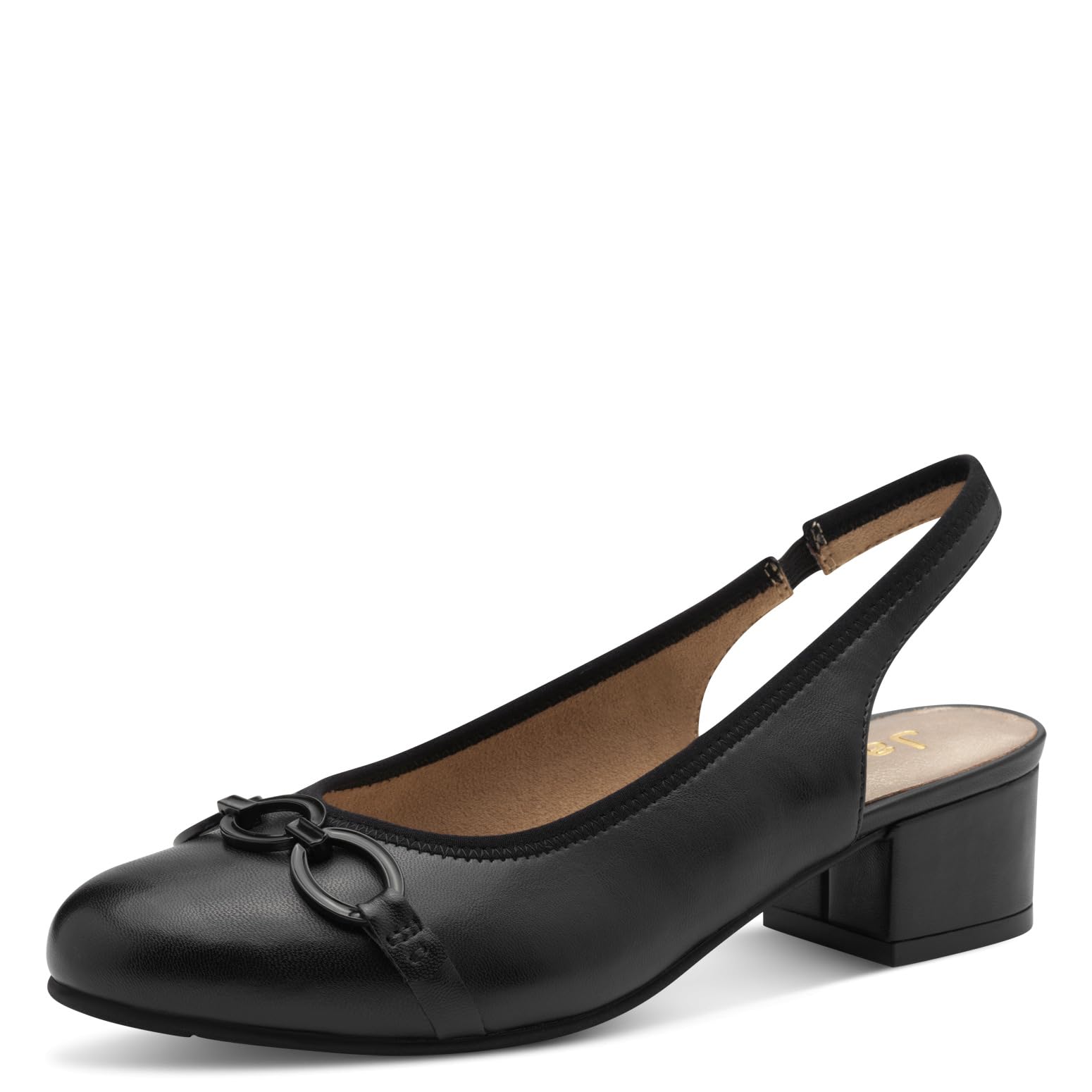 Jana Damen Slingpumps mit Blockabsatz Vegan