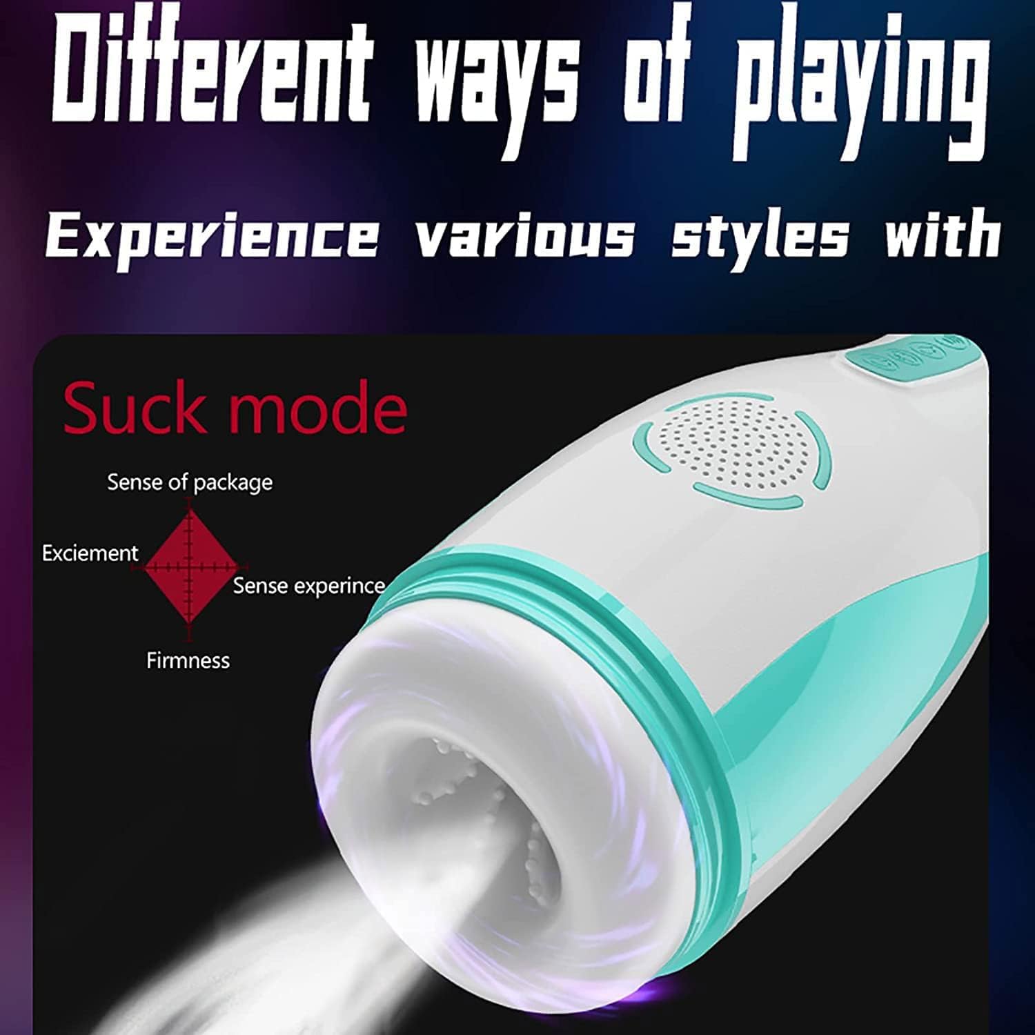 Elektrische Masturbator mit 8 Vibrationsmodi und 5 Saugfunktion, Taschenmuschi Penisvibrator mit Penis Masturbieren Heizfunktion Massager Pussy Eichel Stimulator Oral Sexspielzeug für Männer Paare