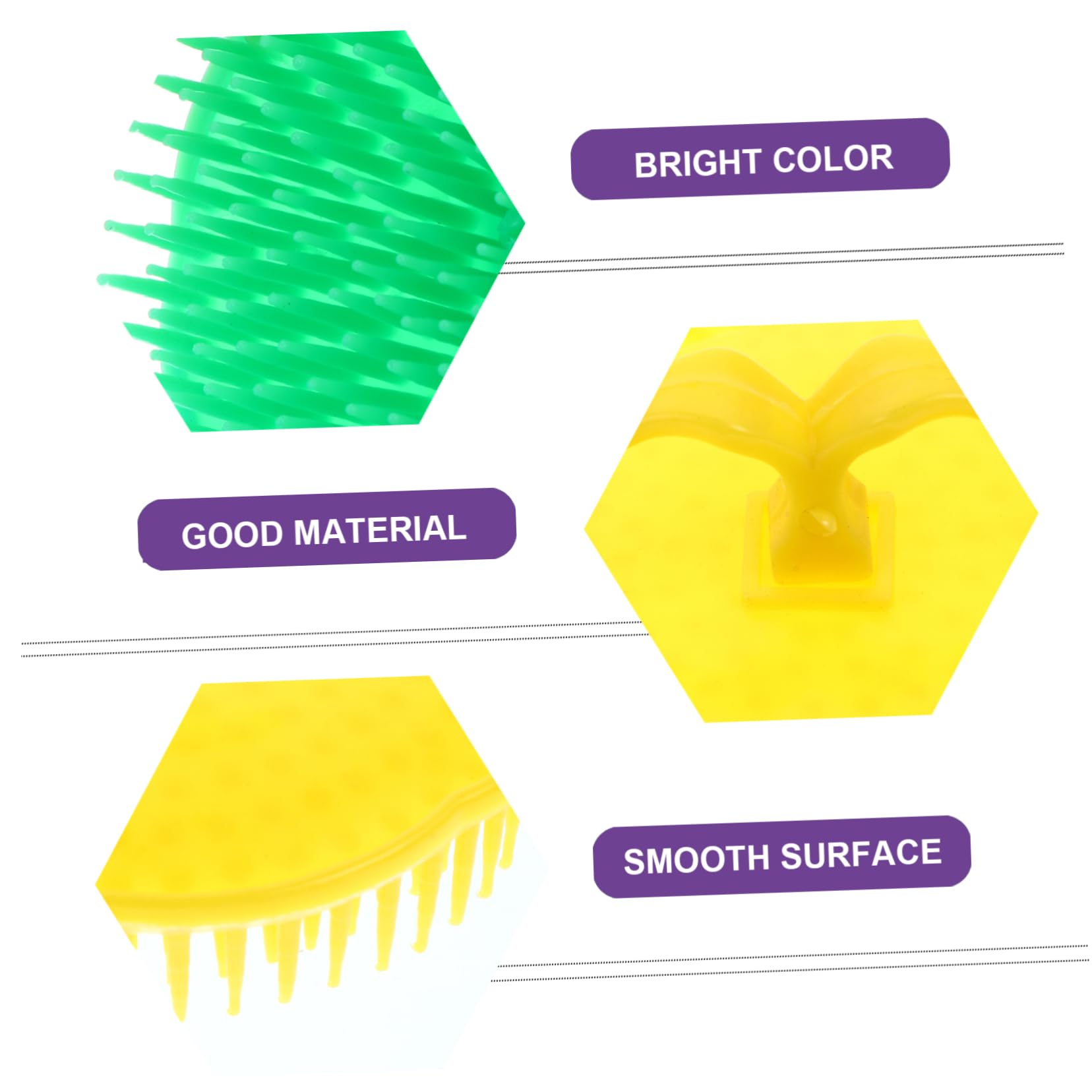 Cepillo De Masaje Para Cuero Cabelludo 12 Piezas Colores Aleatorios Ergonómico Suave Duradero Para Limpieza Profunda Cuidado Capilar Hogar y Salón Uso Familiar