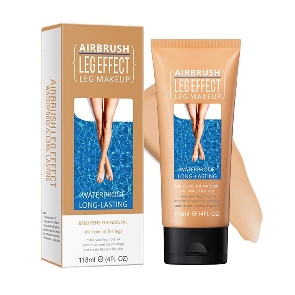 Leg Makeup Waterproof, No Transfer Body Concealer, Coverage for Vein, Scar, Tattoo (#02 Medium Glow, 1Pc) #02 Medium Glow 4 Fl Oz (Pack of 1)