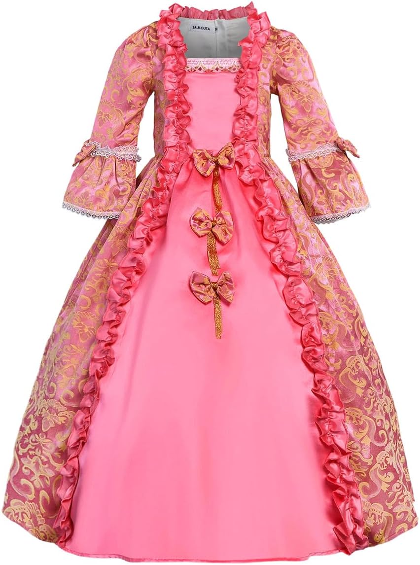 Renaissance Victorian Dress for Girls Formal Party Holiday Prom Ball Gowns Girl Princess Lolita Costume