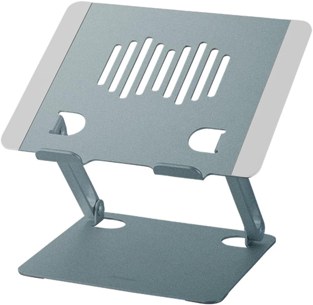 Iris Ohyama NPS-SGY Laptop Stand, Laptop Stand, Tablet Stand, Teacher Tablet, Height/Angle Adjustable, Posture Improvement, Foldable, Lightweight, Standard Type, Gray