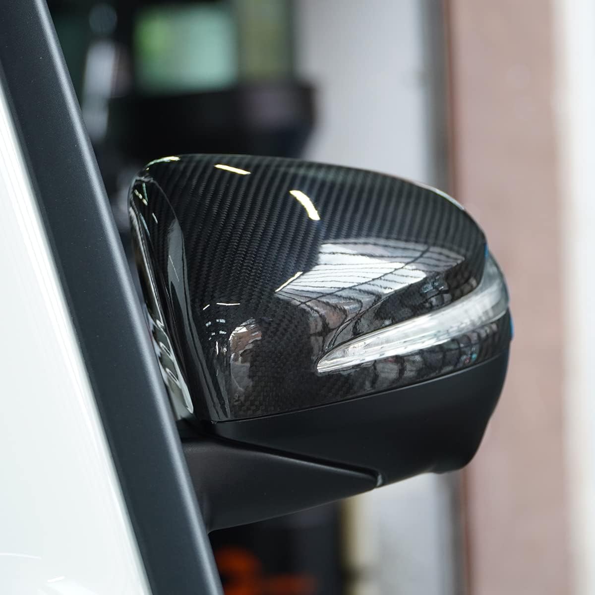 for Mercedes-Benz G Class 2019 to 2025 W464 G500 G63 Real Carbon Fiber Car Rearview Mirror Cover Sticker Decorative Car External Accessories