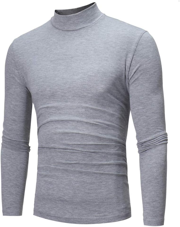 T-shirt Thermique Manches Longues Homme - Col Roulé, Coton Chaud - Sous-vêtement Ou Vêtement De Détente - 13