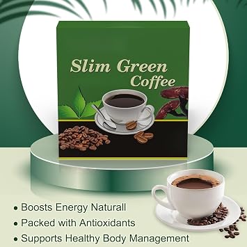 Slimming green coffee, suitable for men and women, slim waistline-weight management-flat belly