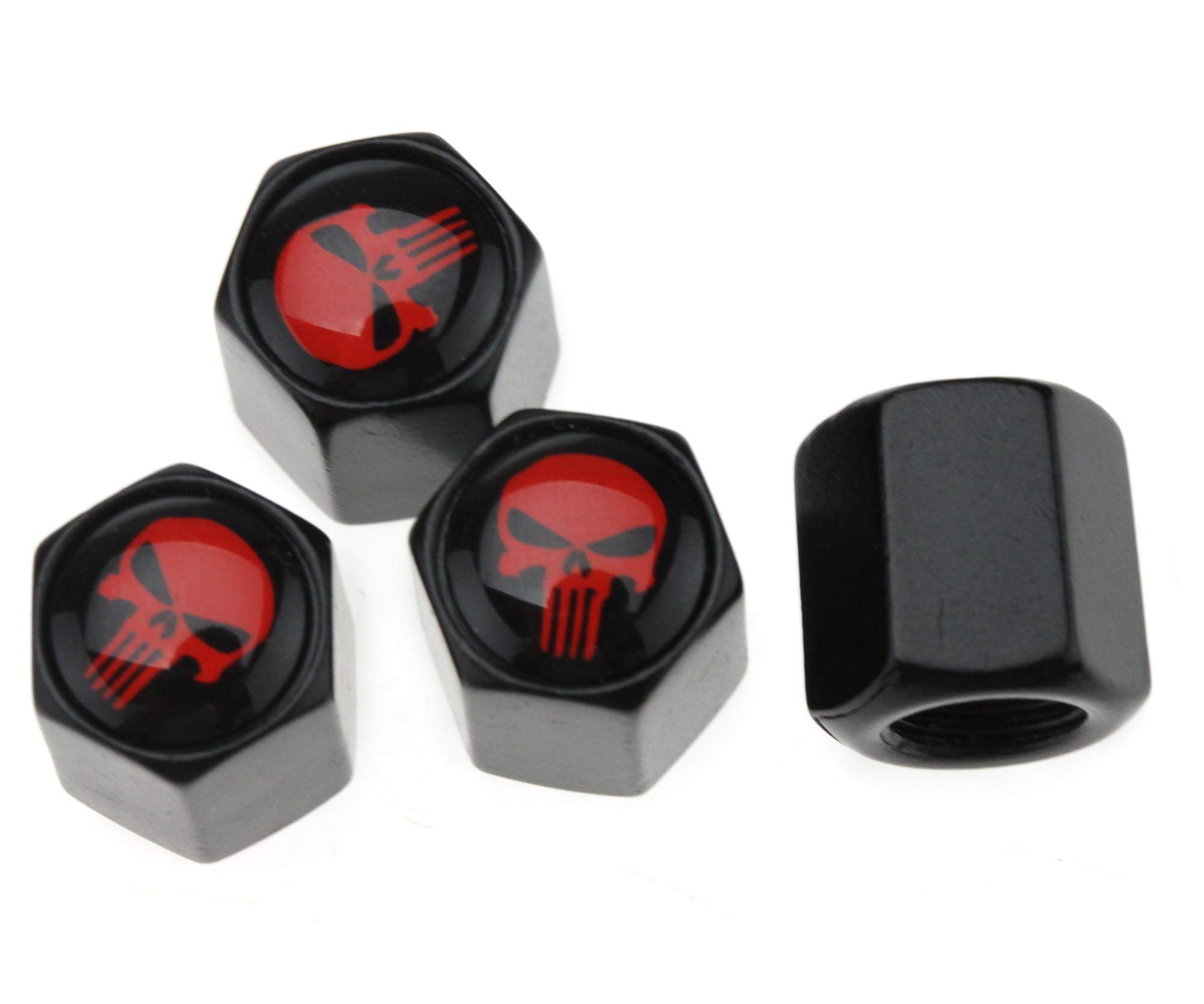 Lot De 4 Bouchons De Valve Porte Clé BMW Fond Noir - Auto