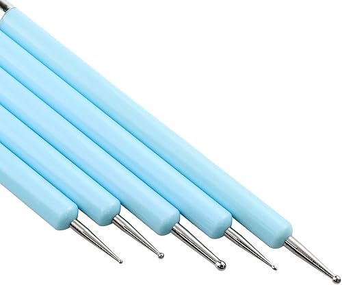 Miniatura 6 de Yocimango -5 herramientas de escultura de arcilla de silicona, herramienta de sangría de arcilla para bricolaje, utilizada para manualidades,