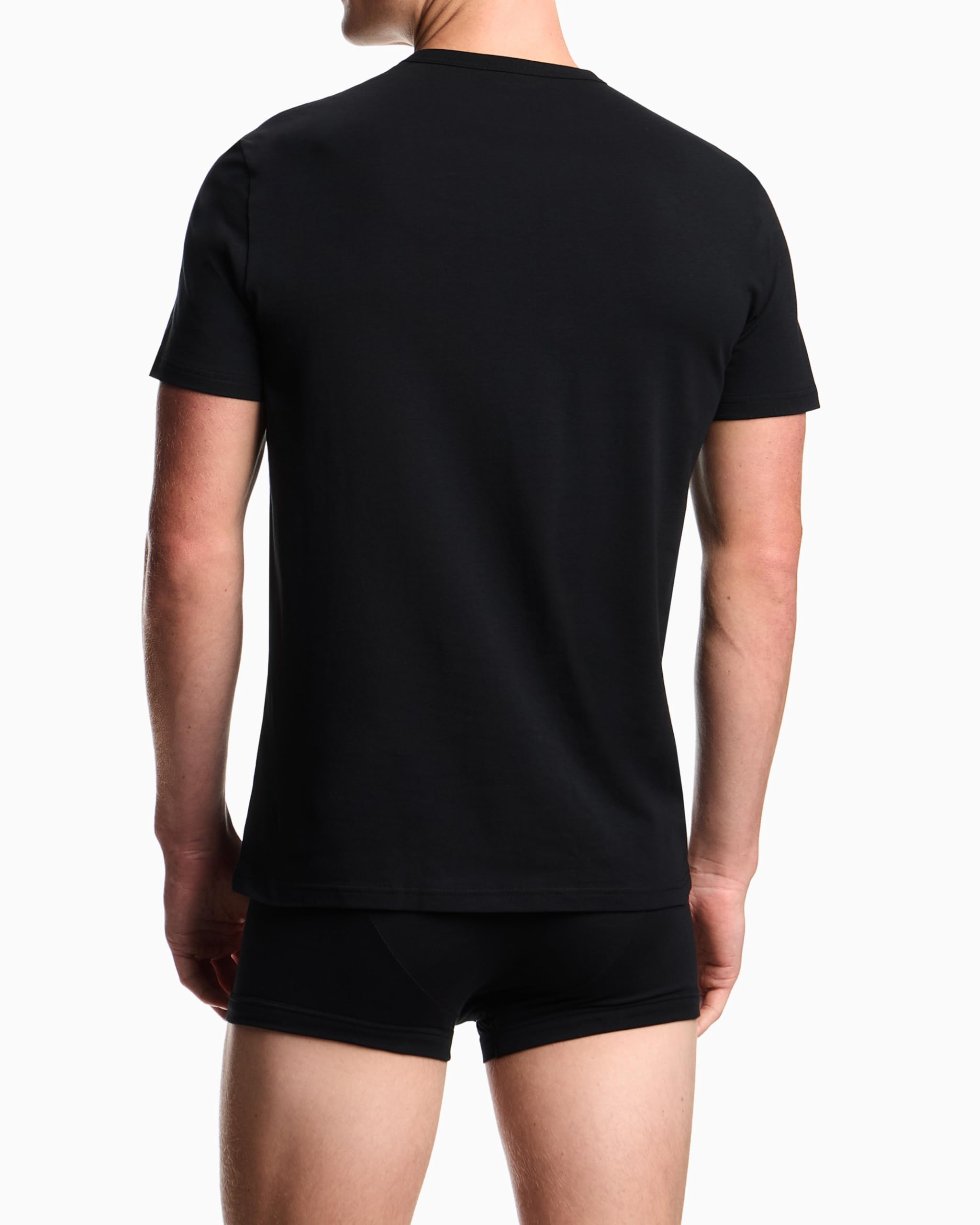 Emporio Armani Core Logoband 2-Pack T-Shirt Paquete de 2 Camisetas con Cuello en V Hombre (Pack de 2)