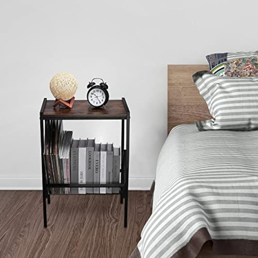 Amazon.co.jp: レコードプレーヤースタンド 鉄製二層レコードラック 80