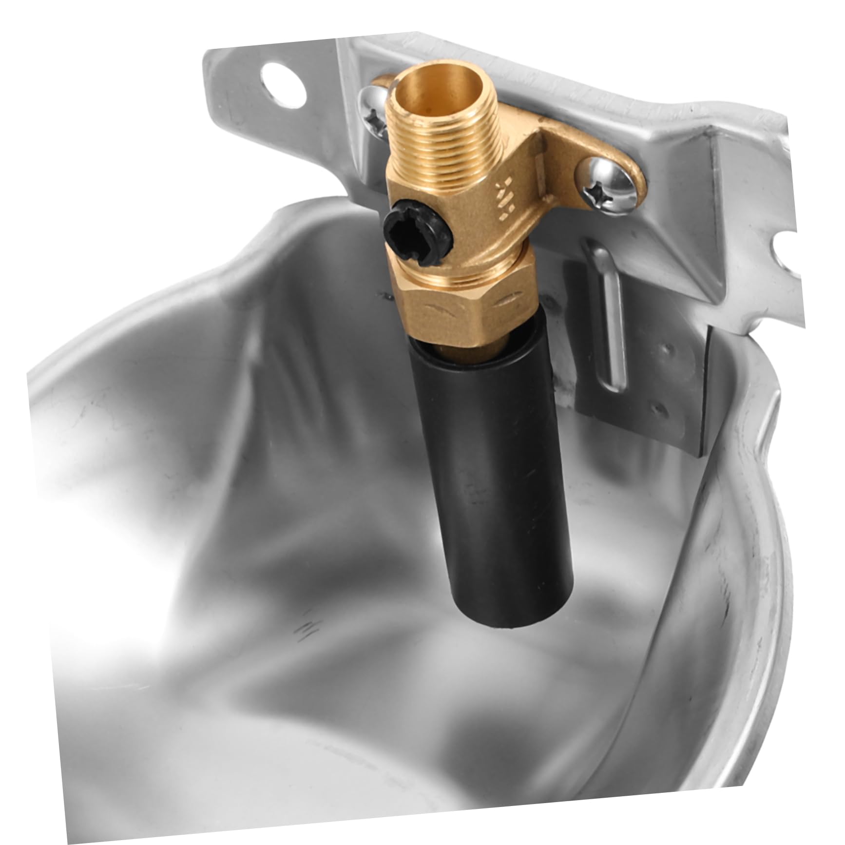 Abreuvoir Automatique Argenté en Bétail Acier Inoxydable | Grand Volume, Bords Arrondis, Usage Ferme et Farmhouse, Alimentation en Eau Continue, Finition sans Rouille
