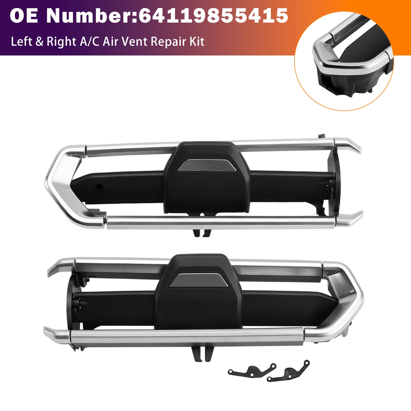 Linke & Rechte Klimaanlage Lüftung Reparatur Kit 64119855415 für BMW 1er F40 2020-2022 für 2er F44 2020-2022 für 3er G20 G28 2019-2022 für 4er G26 2020-2022 für X3 X4 G01 G02 2022