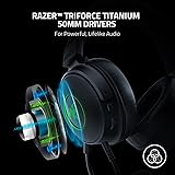 Razer Kraken V3 - Wired USB Gaming Headset with Razer Chroma RGB (TriForce 50 mm Drivers, THX Spatial Audio, HyperClear Cardioid Mic, Chroma RGB) Black - 3