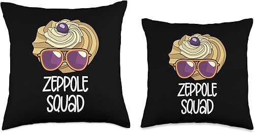 Miniatura 3 de Zeppole Squad Italian Sunglasses National Pastry Day Foodie Throw Pillow, 18x18, Multicolor
