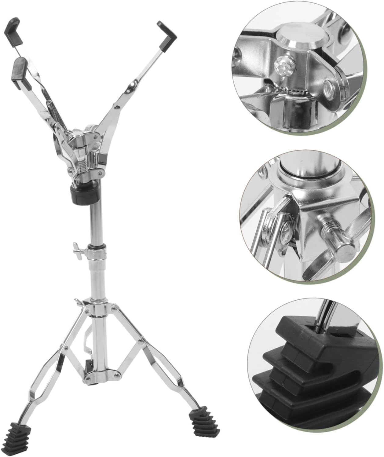 Milisten Portable Snare Drum Support Stand Double- for Enhanced Stability Snare Drum Rack for Jazz and Practice Sessions