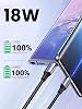 UGREEN 2.0 A USB-A & USB-C Braided Charging and Data Cable, 25 Centimeters, Black, 60124