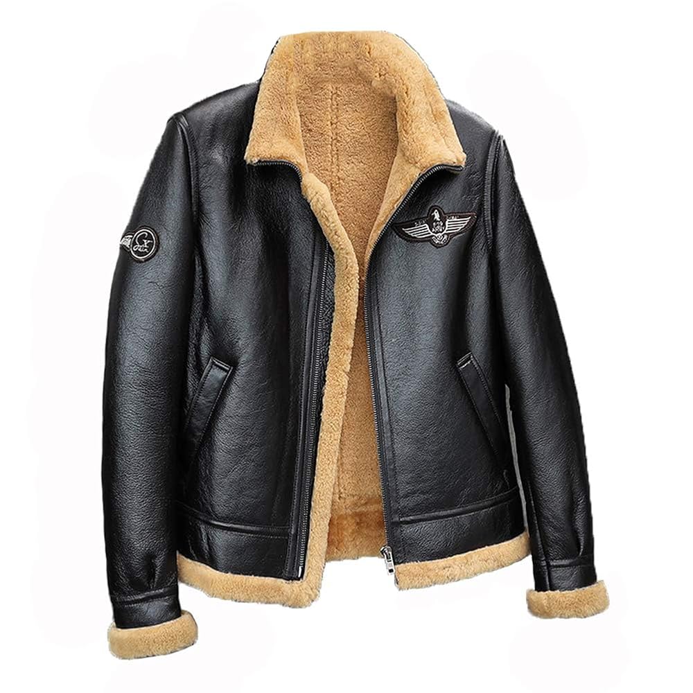 【massnoun】REAL SHEARING OVERSIZED MUSTANG Men's Real Shearling Duffle With Oversize Fox – LeatherKloset