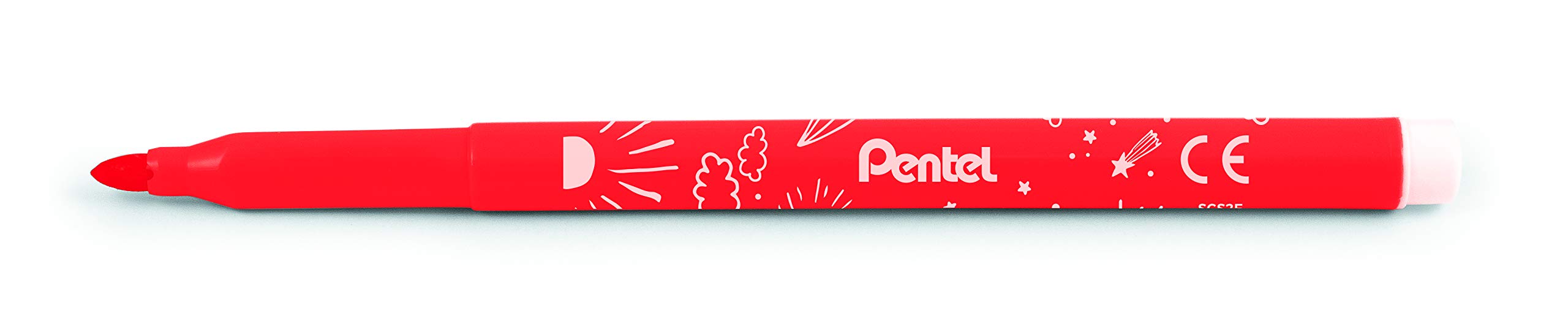 Pentel Arts SCS2E-18, Pennarelli da colorare punta media, confezione da 18 pezzi