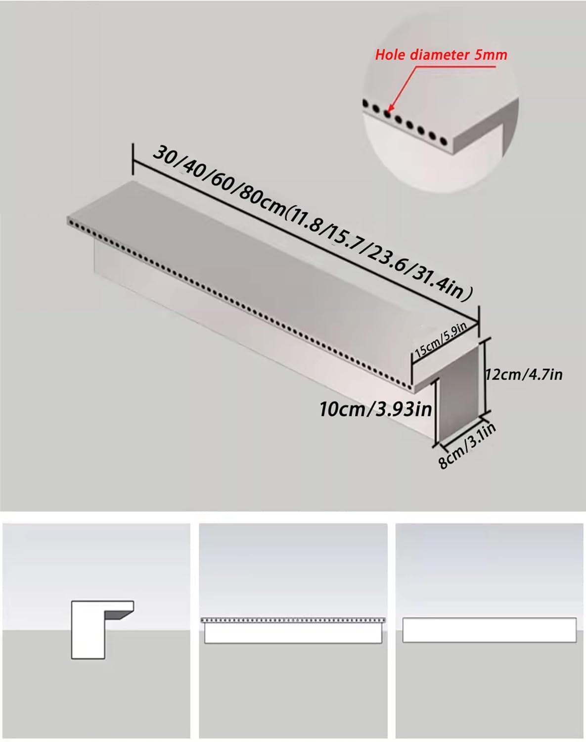 Stainless Steel Waterfall Spillway Kit for Indoor/Outdoor Garden Features, Perfect for Patios, Backyards & Koi Ponds - Enhance Your Decorative Water Displays