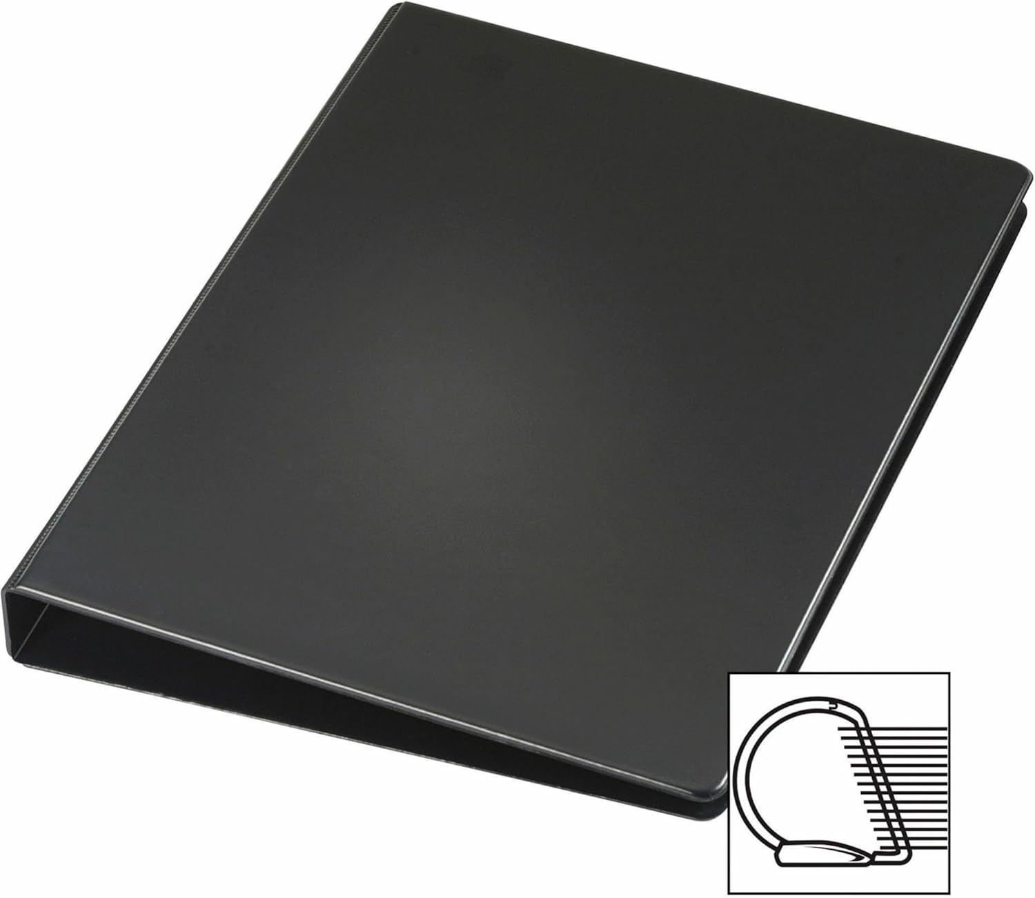 Cardinal® Slant-D® Legal-Size 3-Ring Binder, 1" Rings, 43% Recycled, Black