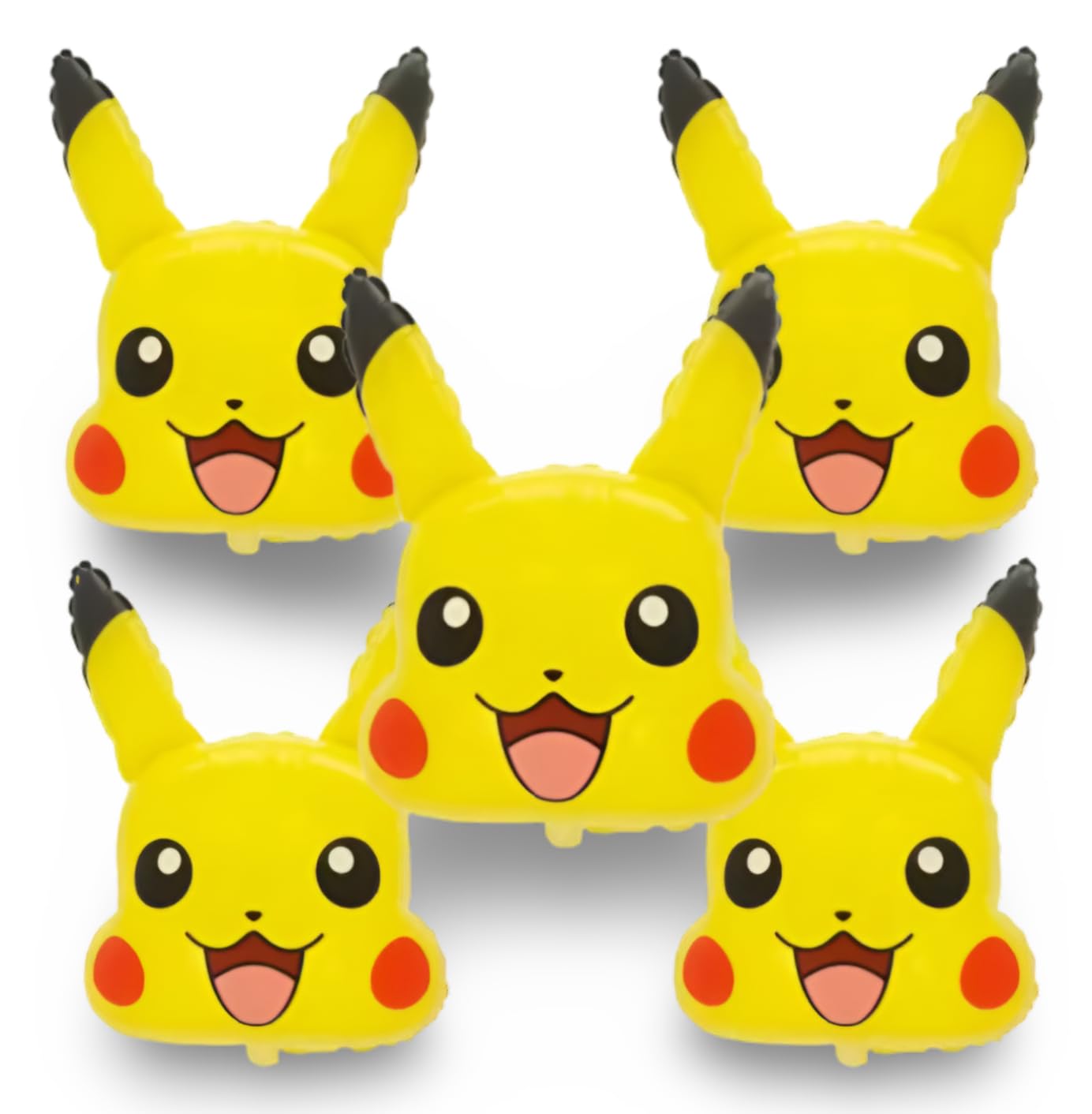 Pokemon Foil Head/Face Balloons | Pikachu | 5 Balloons