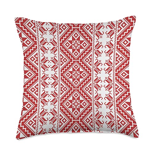 Palestine Store Palestine Dress Thob Embroidery Jordanian Palestinian Decore Throw Pillow, 18x18, Multicolor