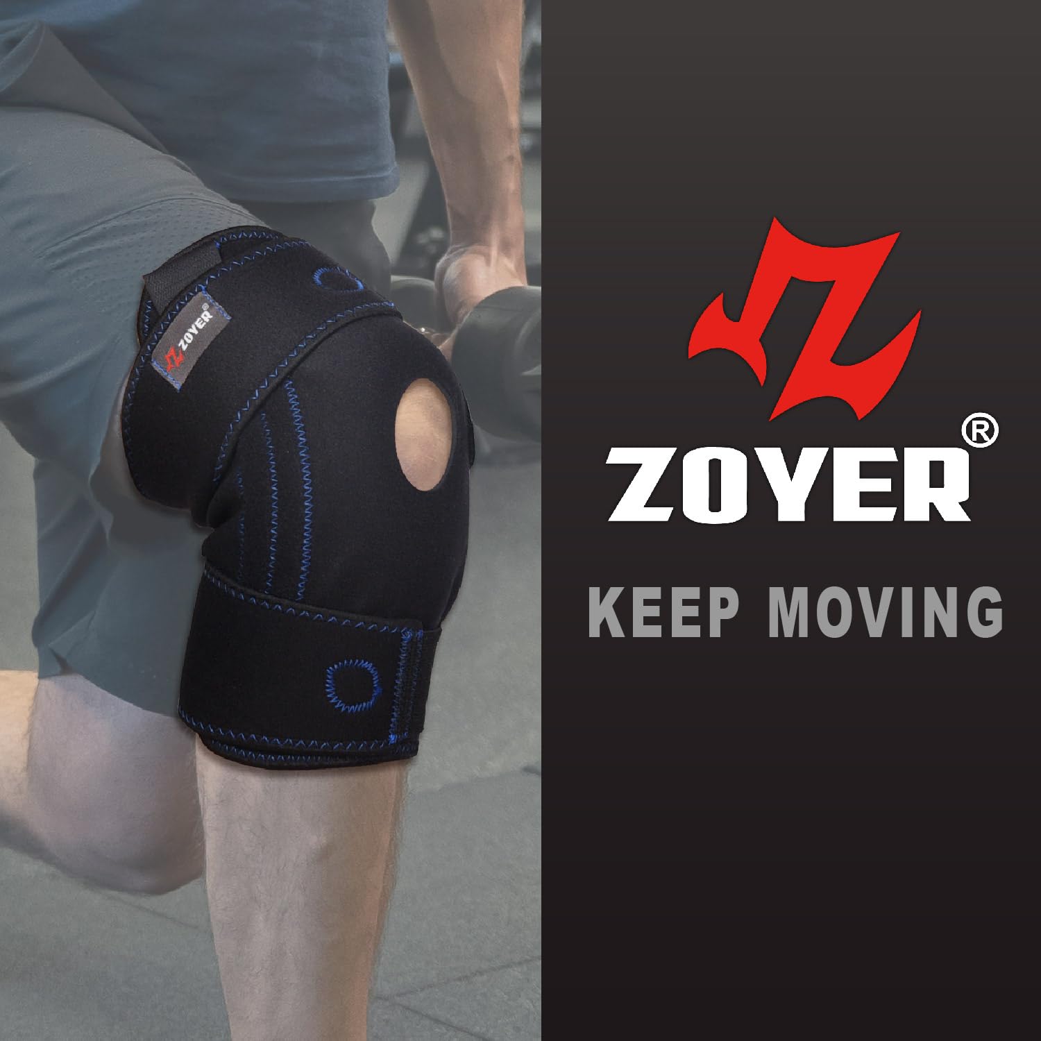 ZOYER USA - Rodillera de recuperación con estabilizadores