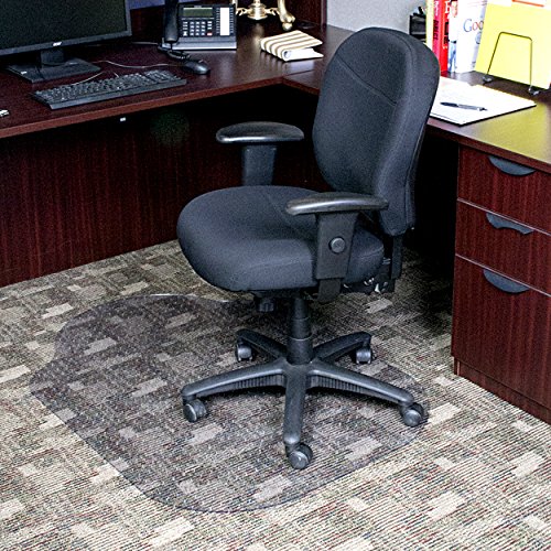 Evolve C515003G 36 Inch X 48 Inch Clear Office Chair Mat With Rounded Corners For Low Pile Carpets thumb #1