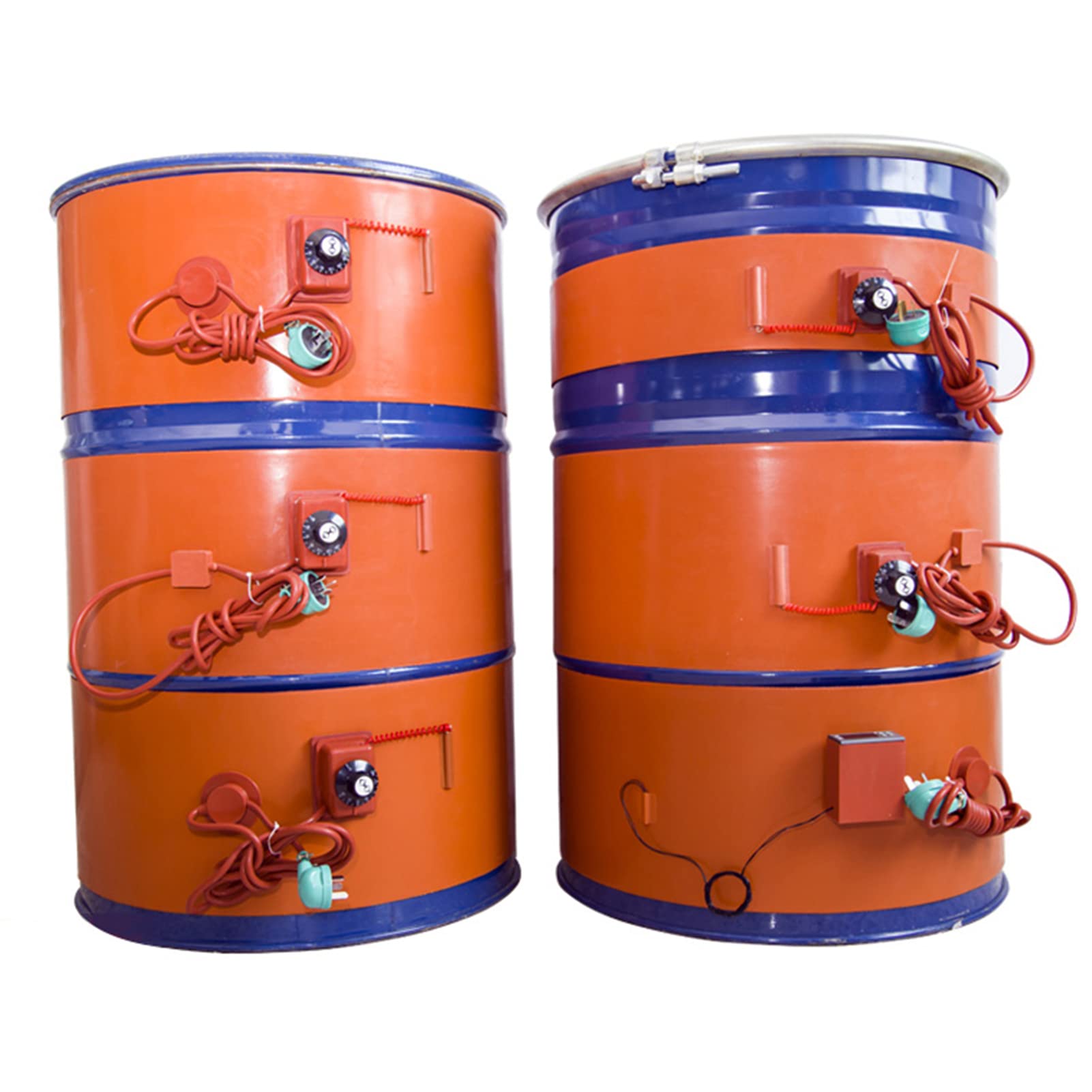Metallfass-Heizgerät, Silikon-Heizband for Öl- und Metallfässer(Digital,100L 1200x250 1500W)