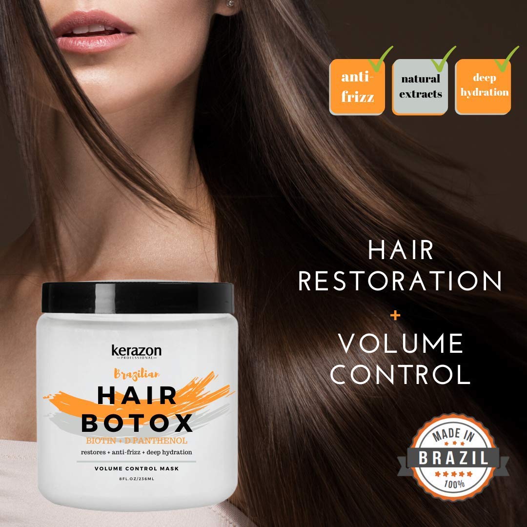 KERAZON Hair Botox Treatment 8oz/236ml provides smoothing, deep
