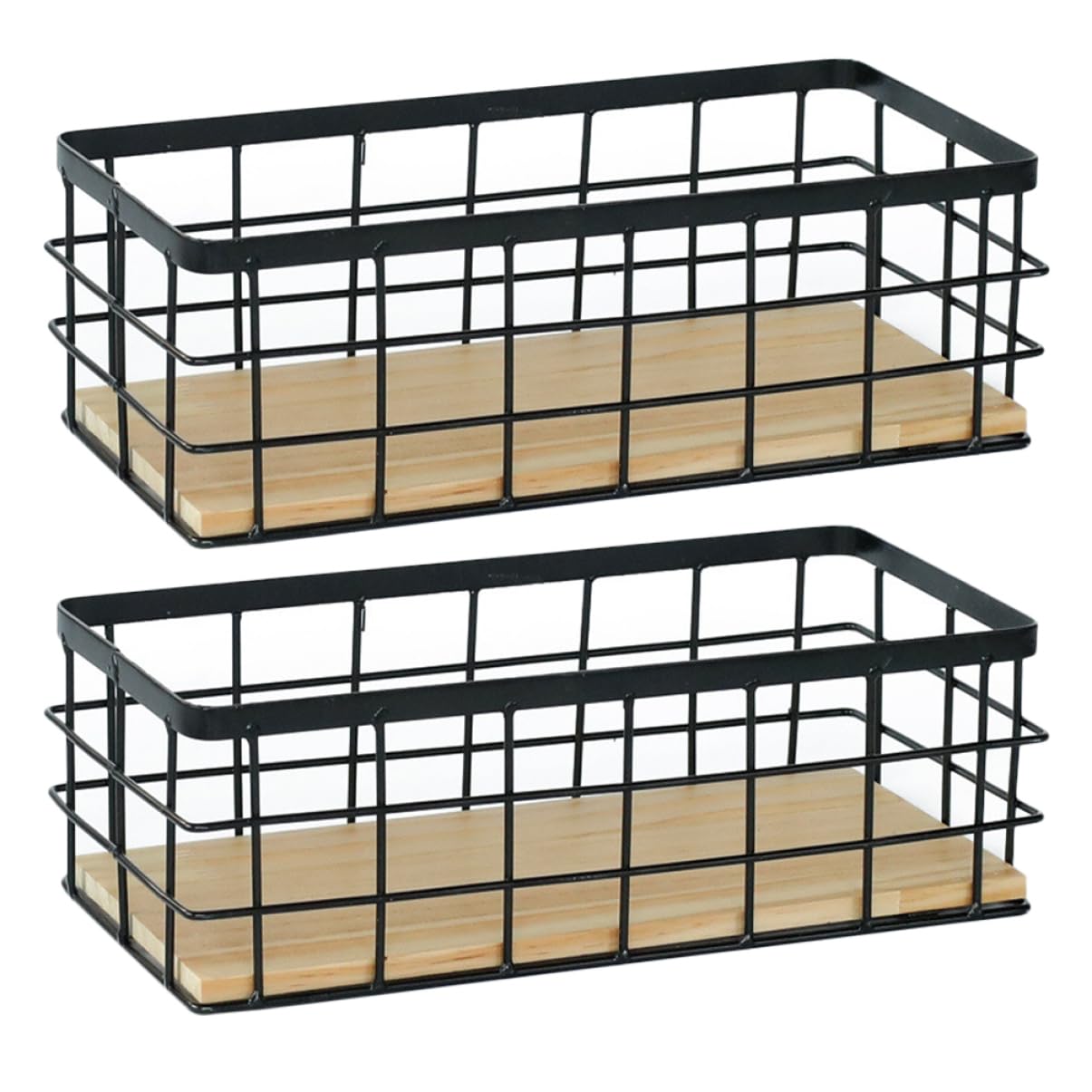 Panier de ferme suspendu en lot de 2 | Retrouvez le charme du rangement d'autrefois