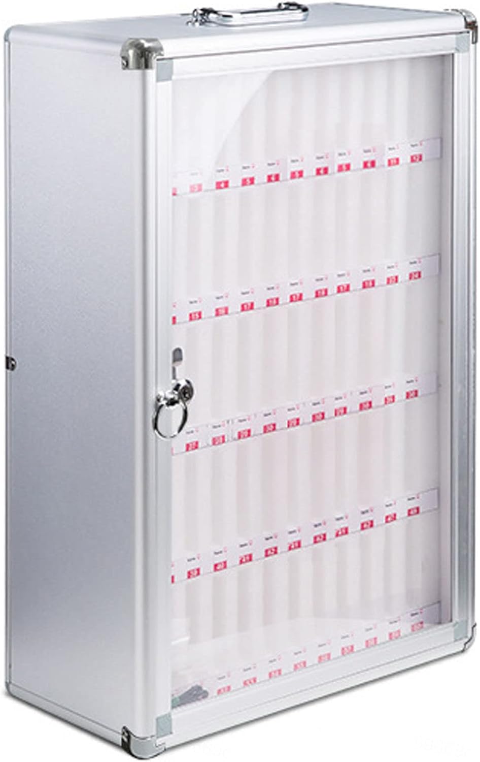 Phone Storage Cabinet Cell Phone Locker Box 24,36, 48, 60 Position Cell Phone Storage Box Cabinet Pocket Locker Box with A Security Lock Restaurant Storage Cabinet,60Slo,8slots (60slots)