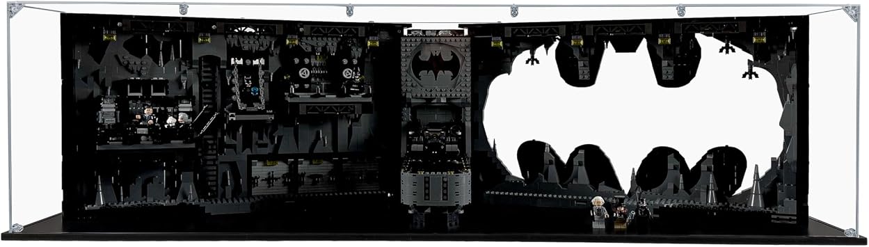 Acrylic Display Case Compatible for Lego Batcave Shadow Box #76252, Dustproof Display Case Case Only Lego Sets are NOT Included Unfolded Edition