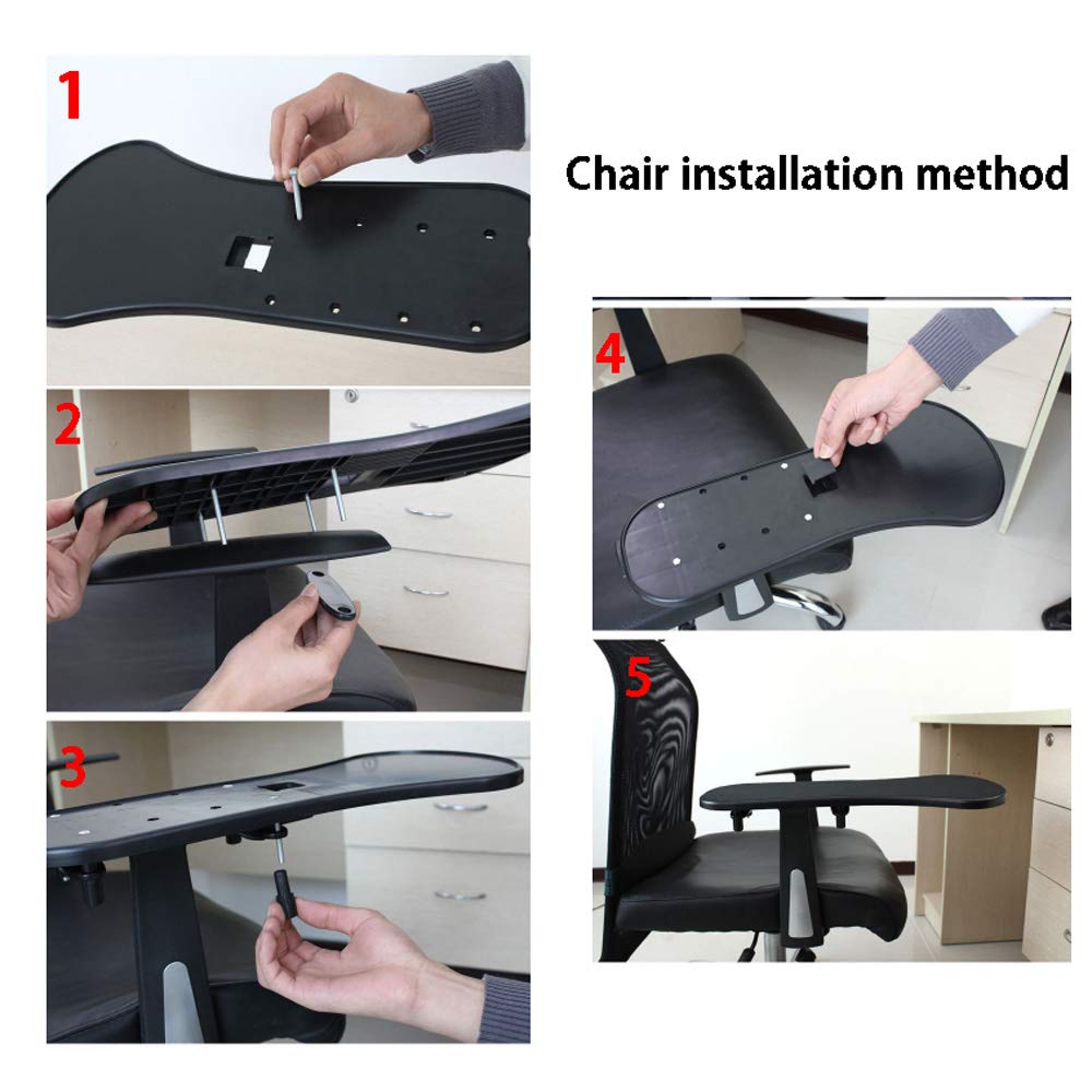 Tappetino Per Mouse Ergonomico Con Bracciolo – Supporto Regolabile Che Si Fissa Alla Sedia O Alla Scrivania – Postura Comoda E Senza Sforzo - 2