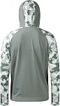 Bassdash UPF 50 Performance de pêche Chemise Refroidissement Hoodie Camo manches longues FS17M pour homme