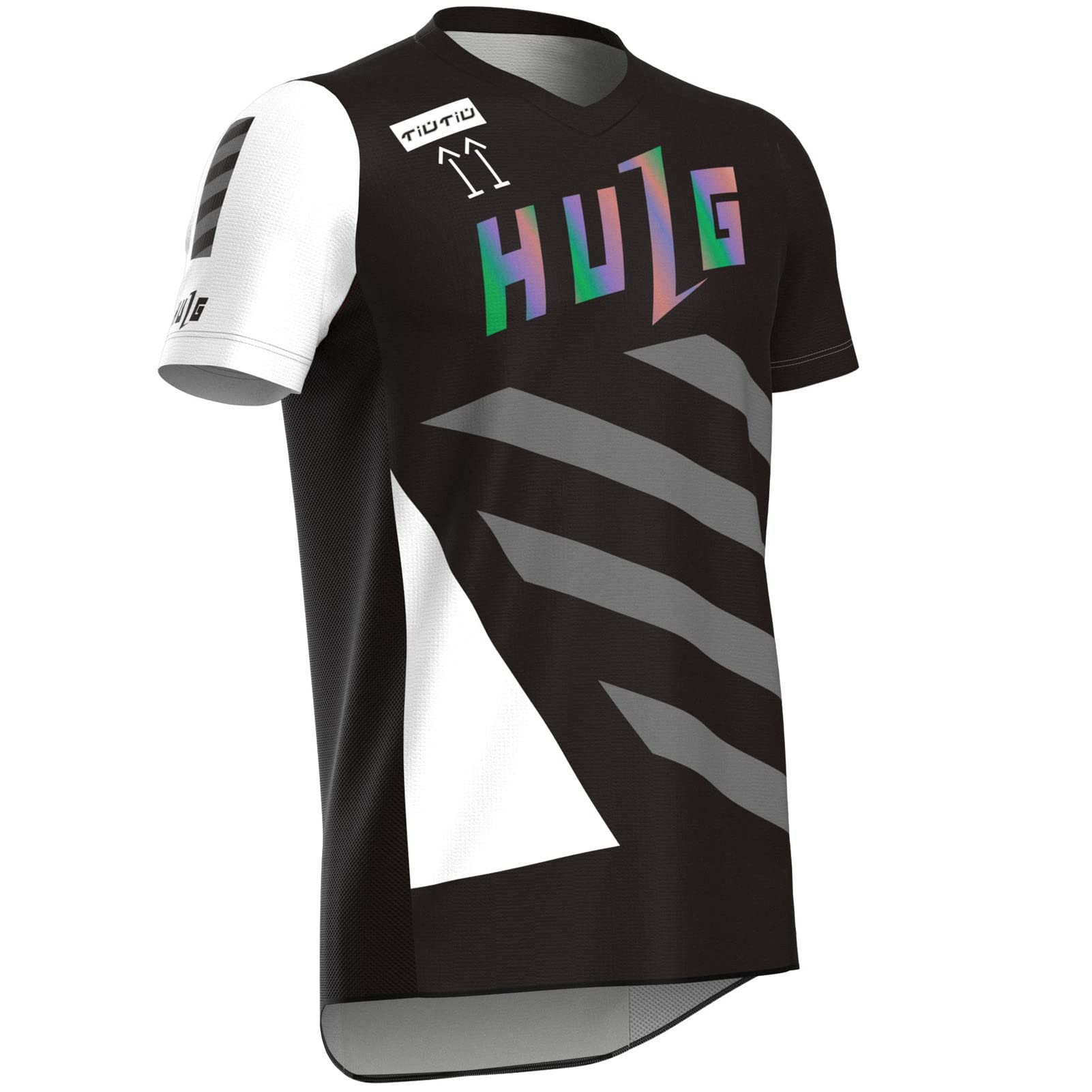 Maillot VTT à Manches Courtes pour Hommes, Maillot De Descente, Vêtements De Vélo pour Hommes Vêtements De Cyclisme/Motocross Chemise De Vélo De Montagne VTT BMX
