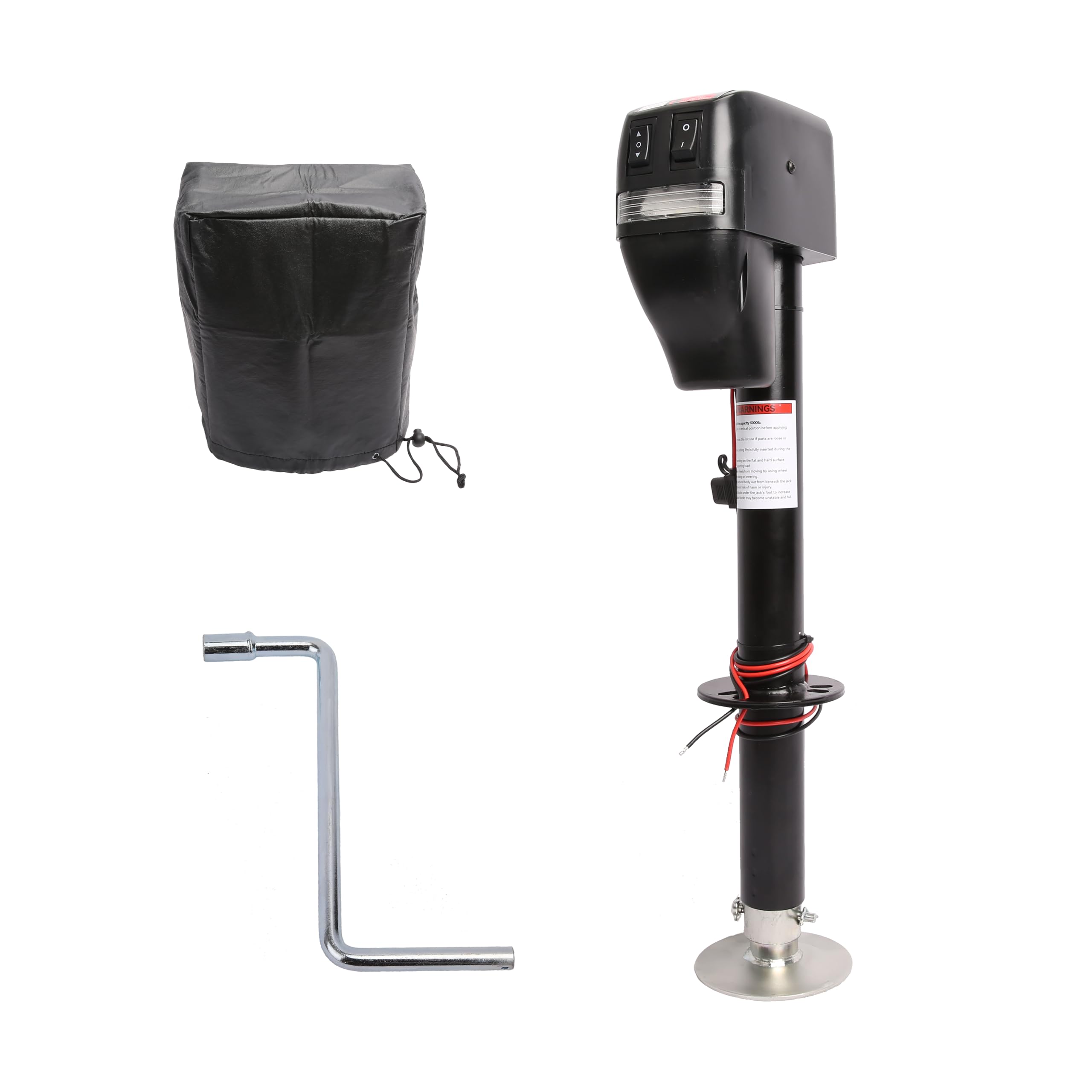 PEAKTOW Heavy Duty 5000lbs Electric Power A-Frame Tongue Jack for Trailer and Camper