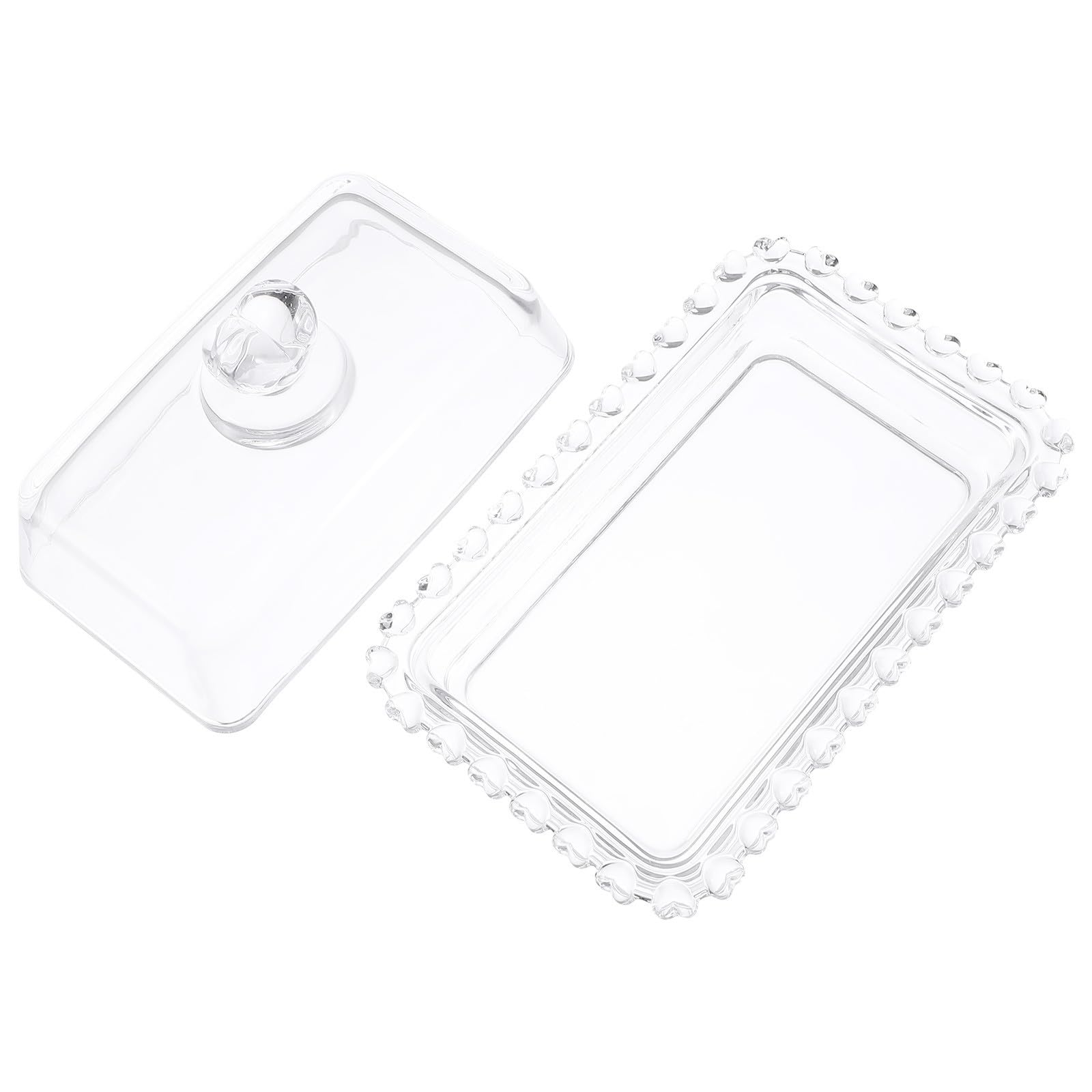 Dôme pour gâteau USHOBE en verre lisse pour garder vos desserts frais