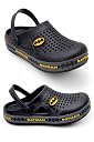 SVAAR Batman Men's Mysterious Clogs with Authentic Batman Charms and Adjustable Back Strap Black gallery image
