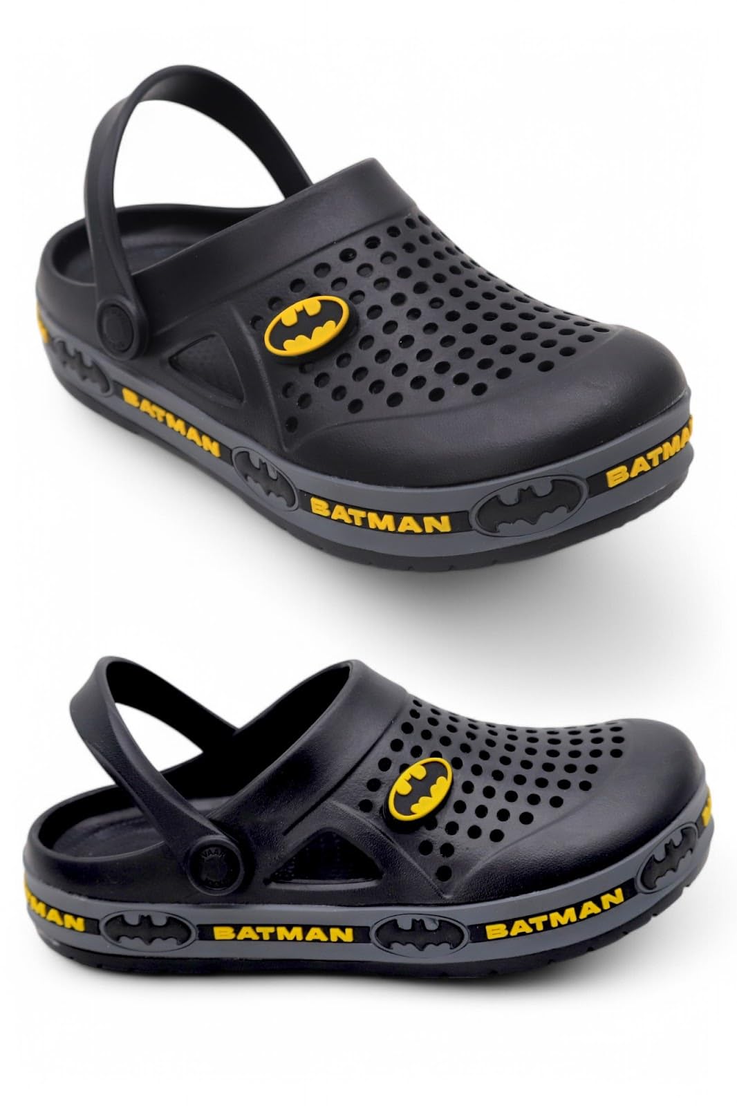 svaar Batman Men's Mysterious Clogs with Authentic Batman Charms and Adjustable Back Strap-picture-21